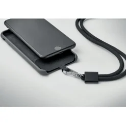 Gift Campaign Cordino tubolare porta telefono in RPET di colore></noscript> Lanyard E Porta Badge Personalizzati
