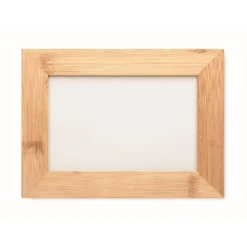 Gift Campaign Cornice promozionale con logo in legno rettangolare 10x15cm Wood></noscript> Gadget Per L'Ufficio