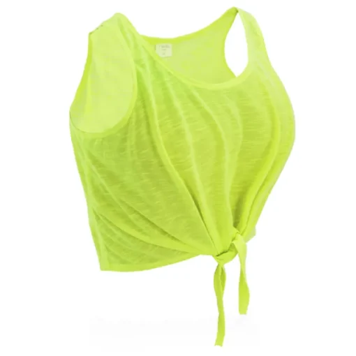 Gift Campaign Crop top da donna con nodo in in morbido poliestere 130 g/m2> Gadget Palestra|Magliette Personalizzate