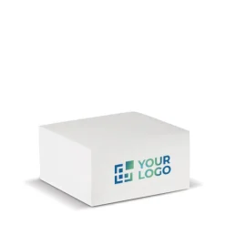 Gift Campaign Cubo di 420 foglietti bianchi di carta riciclata 90g/m2 per annotare> Post-It E Memo|Block Notes