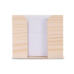 Gift Campaign Cubo di legno porta notes con 650 foglietti di carta riciclata 90g/m2> Post-It E Memo