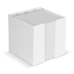 Gift Campaign Cubo di plastica porta notes con 800 foglietti da 90g/m2 e portapenne> Post-It E Memo