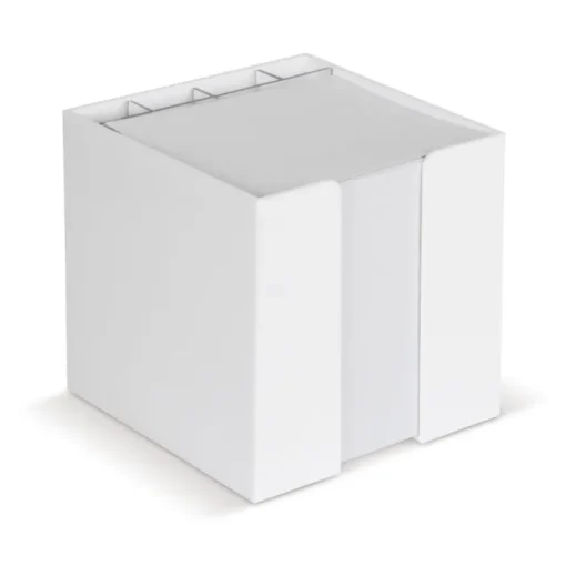 Gift Campaign Cubo di plastica porta notes con 800 foglietti da 90g/m2 e portapenne> Post-It E Memo