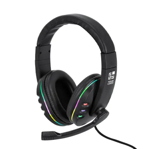 Gift Campaign Cuffie da gaming retroilluminati con luce LED> Cuffie Personalizzate