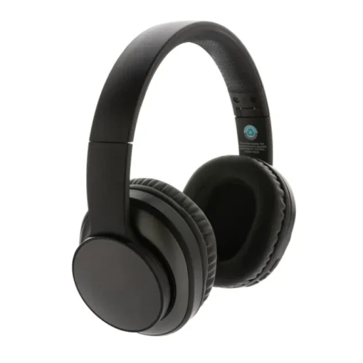 Gift Campaign Cuffie pieghevoli in alluminio riciclato con bassi potenti Terra> Gadget Ecologici|Cuffie Personalizzate