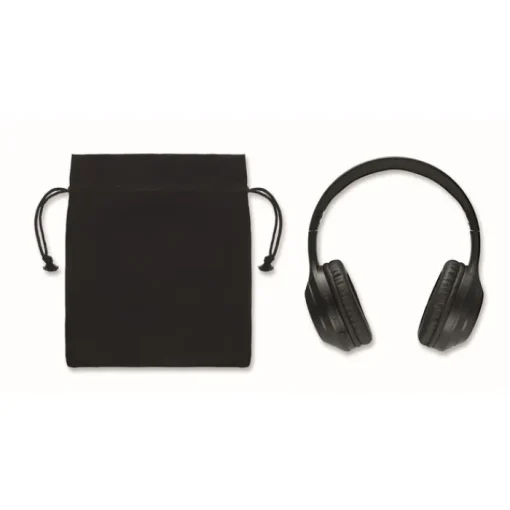 Gift Campaign Cuffie pieghevoli wireless con logo in sacchetto di cotone Rock> Cuffie Personalizzate