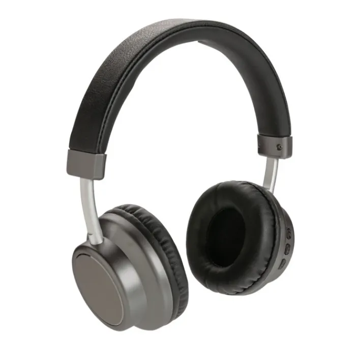 Gift Campaign Cuffie stereo con logo senza fili comode e di alta qualità Swiss Peak> Gadget Palestra|Cuffie Personalizzate