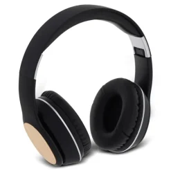Gift Campaign Cuffie wireless di colore con dettagli in bambù> Cuffie Personalizzate