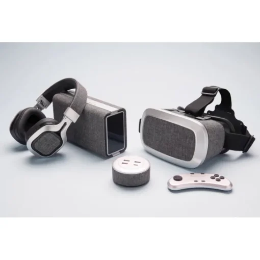 Gift Campaign Cuffie wireless pieghevoli personalizzabili in tessuto e PU Vogue> Cuffie Personalizzate