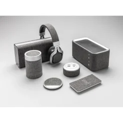 Gift Campaign Cuffie wireless pieghevoli personalizzabili in tessuto e PU Vogue></noscript> Cuffie Personalizzate