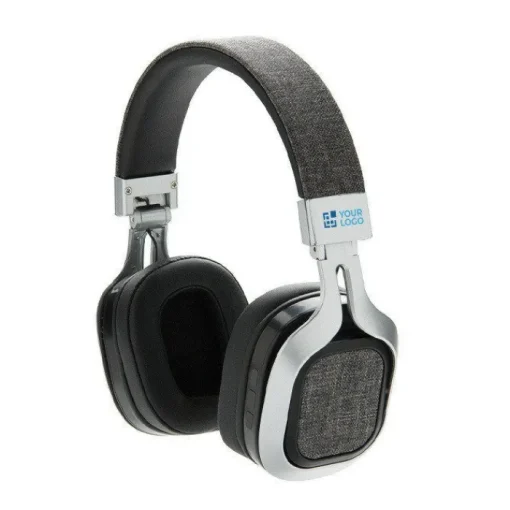 Gift Campaign Cuffie wireless pieghevoli personalizzabili in tessuto e PU Vogue> Cuffie Personalizzate