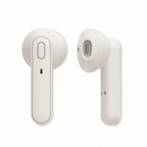 Gift Campaign Cuffiette bluetooth TWS 5 con scatolina di bambù personalizzate Blues> Auricolari Personalizzati