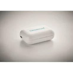 Gift Campaign Cuffiette bluetooth TWS con logo in scatolina che le ricarca Ultimate></noscript> Gadget Palestra|Auricolari Personalizzati