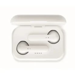 Gift Campaign Cuffiette bluetooth TWS con logo in scatolina che le ricarca Ultimate></noscript> Gadget Palestra|Auricolari Personalizzati