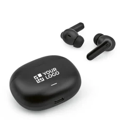 Gift Campaign Cuffiette realizzate con materiali riciclati in custodia ricaricabile></noscript> Auricolari Personalizzati