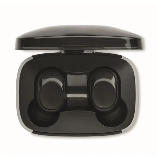 Gift Campaign Cuffiette TWS personalizzati con custodia di ricarica da 180 mAh Small> Auricolari Personalizzati
