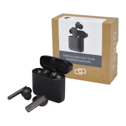 Gift Campaign Cuffiette wireless promozionali con resistenza al sudore TWS Hybrid> Gadget Palestra|Auricolari Personalizzati