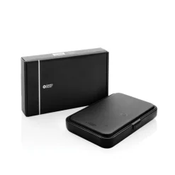 Gift Campaign Custodia da viaggio in PU riciclato RCS con caricatore wireless 3 in 1><noscript><img width=