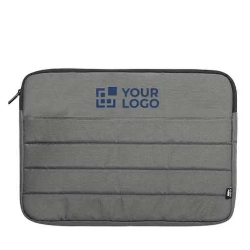 Gift Campaign Custodia pc pubblicitaria imbottita con zip in RPET Minimal 15''> Custodie Per Pc