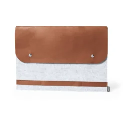 Gift Campaign Custodia per laptop in feltro RPET con patta in similpelle 14''> Custodie Per Pc