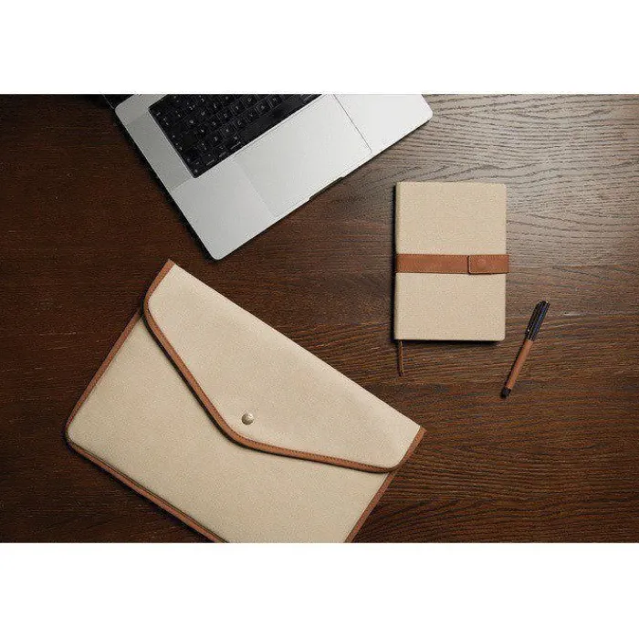 Gift Campaign Custodia per laptop in tela riciclata con bordi colorati 16''> Custodie Per Pc