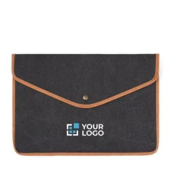 Gift Campaign Custodia per laptop in tela riciclata con bordi colorati 16''><noscript><img width=