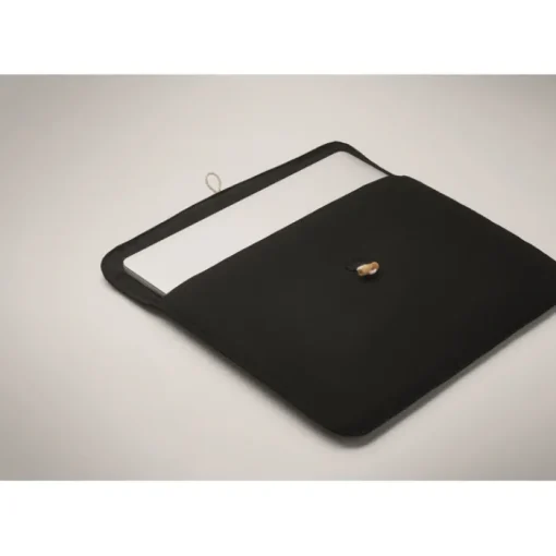 Gift Campaign Custodia per pc 15'' in cotone 220 gr/m2 con bottone di bambù> Custodie Per Pc
