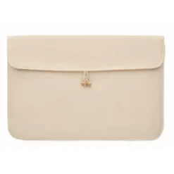 Gift Campaign Custodia per pc 15'' in cotone 220 gr/m2 con bottone di bambù></noscript> Custodie Per Pc