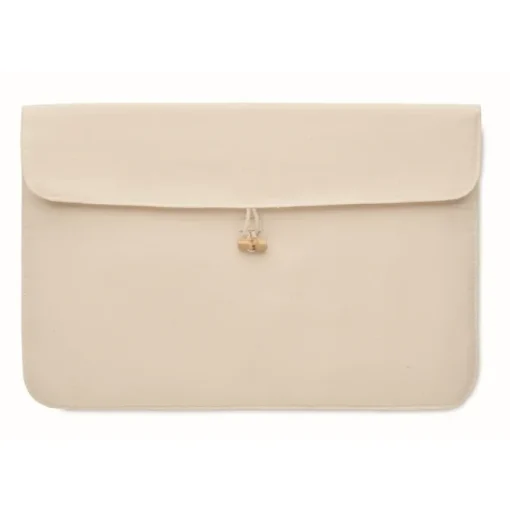 Gift Campaign Custodia per pc 15'' in cotone 220 gr/m2 con bottone di bambù> Custodie Per Pc