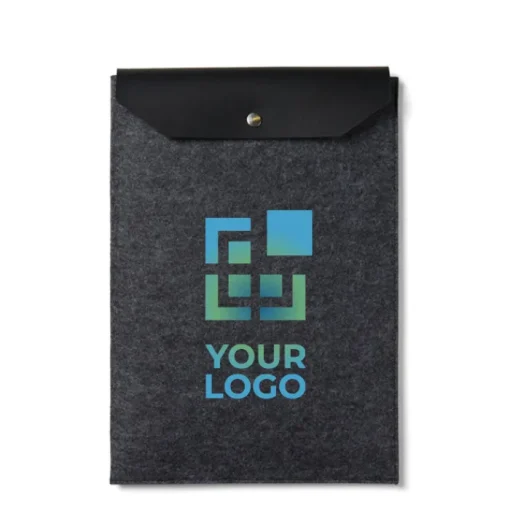 Gift Campaign Custodia per pc da 14'' in feltro riciclato con patta di chiusura in PU> Custodie Per Pc