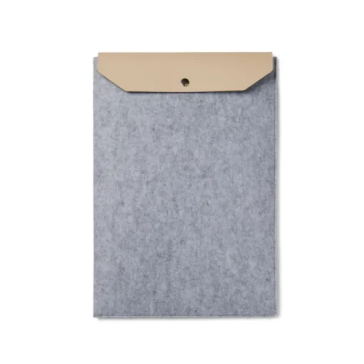 Gift Campaign Custodia per pc da 17'' in feltro riciclato con patta di chiusura in PU> Custodie Per Pc