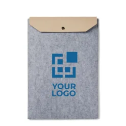 Gift Campaign Custodia per pc da 17'' in feltro riciclato con patta di chiusura in PU></noscript> Custodie Per Pc
