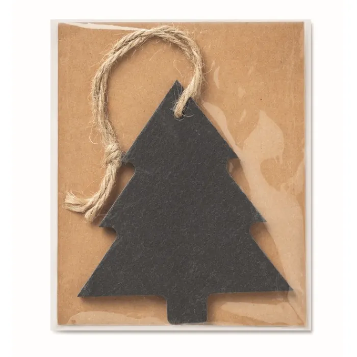 Gift Campaign Decorazione a forma di abete da appendere in ardesia Xmas Tree> Gadget Natalizi