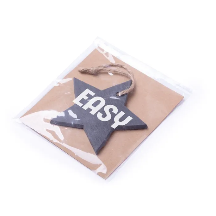 Gift Campaign Decorazione a forma di stella da appendere in ardesia Star> Gadget Natalizi