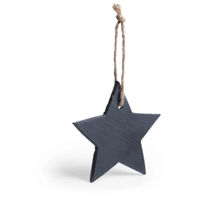 Gift Campaign Decorazione a forma di stella da appendere in ardesia Star> Gadget Natalizi