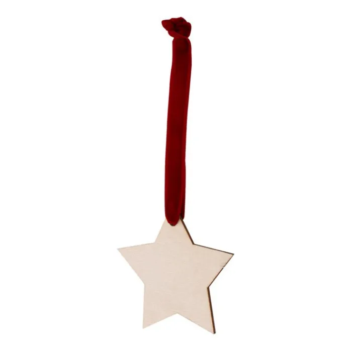Gift Campaign Decorazione a forma di stella da appendere con nastro in velluto> Gadget Natalizi