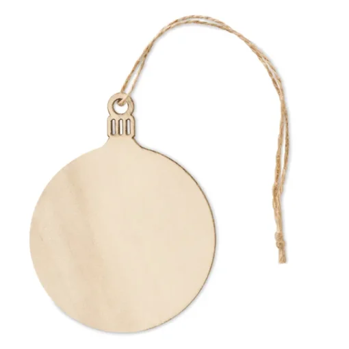 Gift Campaign Decorazione di Natale a forma di pallina piatta realizzata in MDF> Gadget Natalizi