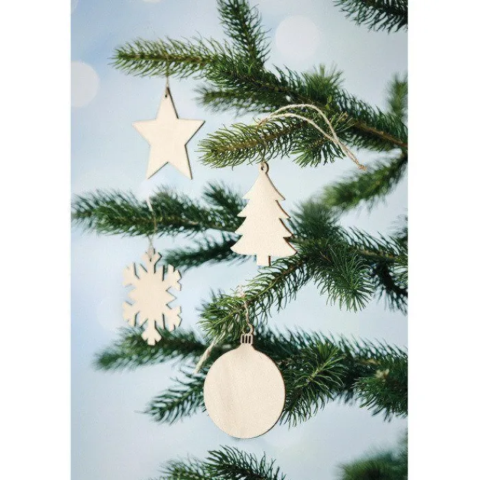 Gift Campaign Decorazione di Natale a forma di pallina piatta realizzata in MDF> Gadget Natalizi