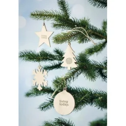 Gift Campaign Decorazione di Natale a forma di pallina piatta realizzata in MDF></noscript> Gadget Natalizi