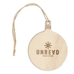 Gift Campaign Decorazione di Natale a forma di pallina piatta realizzata in MDF></noscript> Gadget Natalizi