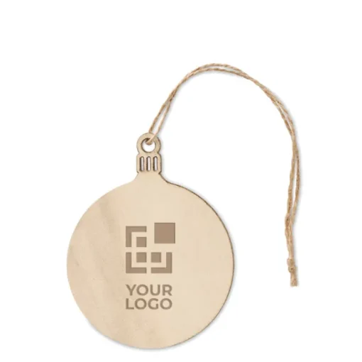 Gift Campaign Decorazione di Natale a forma di pallina piatta realizzata in MDF> Gadget Natalizi