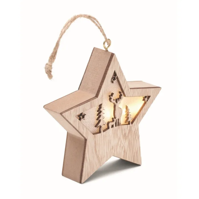 Gift Campaign Decorazione natalizia a forma di stella in MD con luce> Gadget Natalizi