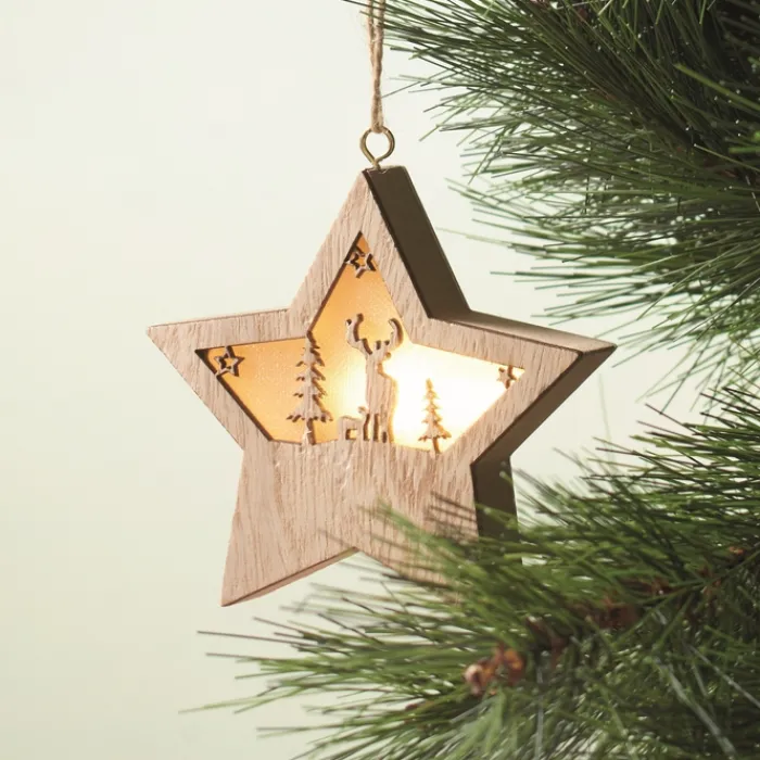 Gift Campaign Decorazione natalizia a forma di stella in MD con luce> Gadget Natalizi