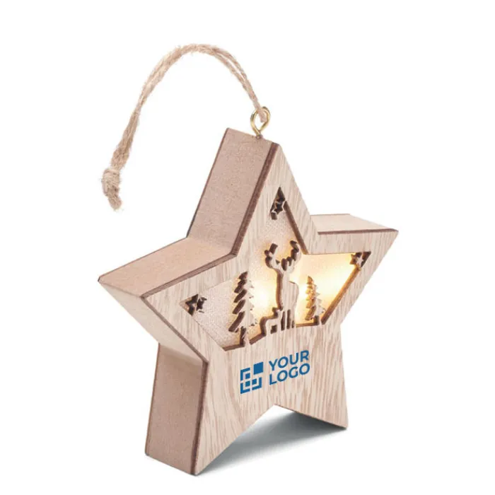Gift Campaign Decorazione natalizia a forma di stella in MD con luce> Gadget Natalizi
