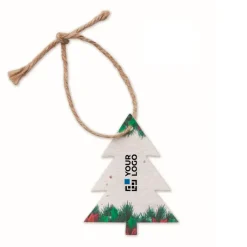 Gift Campaign Decorazione natalizia a forma di abete in carta con semi SeedGrow></noscript> Gadget Natalizi