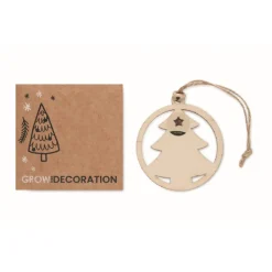 Gift Campaign Decorazione natalizia in a forma di albero con cordino in juta> Gadget Natalizi