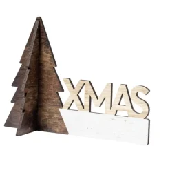 Gift Campaign Decorazione natalizia in legno con finitura bicolore Xmas Tree Wood> Gadget Natalizi