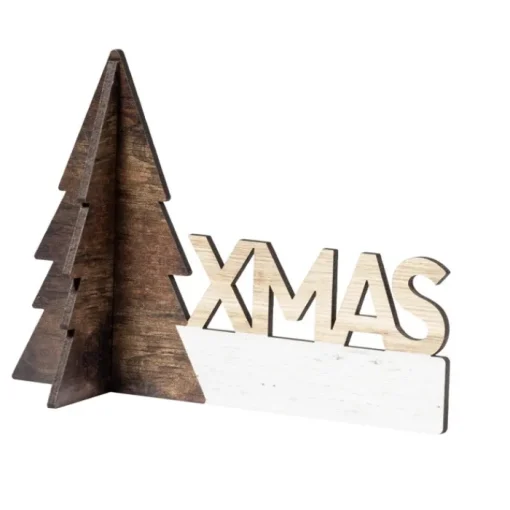 Gift Campaign Decorazione natalizia in legno con finitura bicolore Xmas Tree Wood> Gadget Natalizi