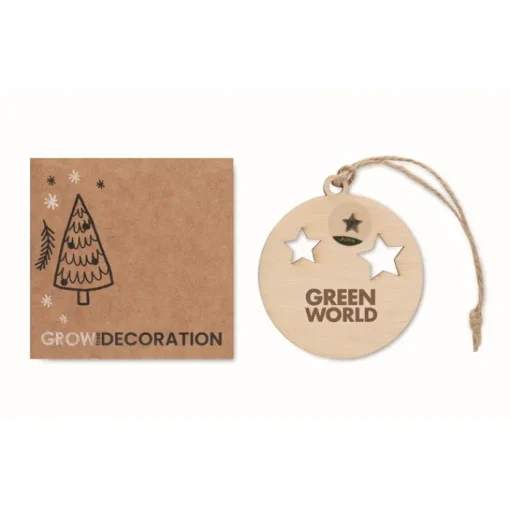 Gift Campaign Decorazione natalizia in a forma di pallina con cordino in juta> Gadget Natalizi