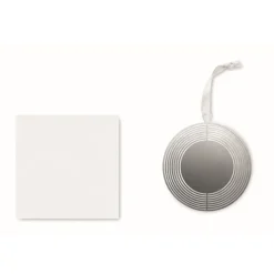 Gift Campaign Decorazione rotonda promozionale realizzata in acciaio inox Round> Gadget Natalizi